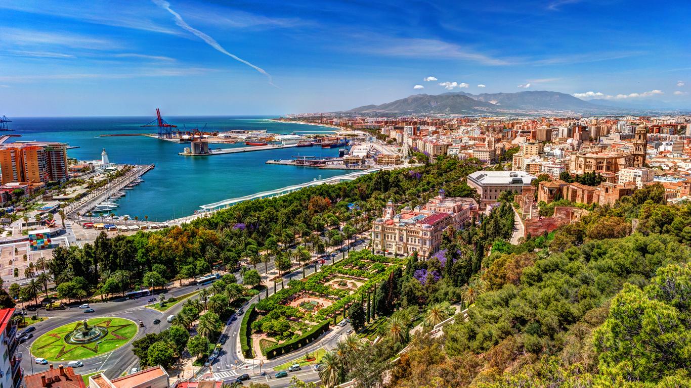Malaga city from the air